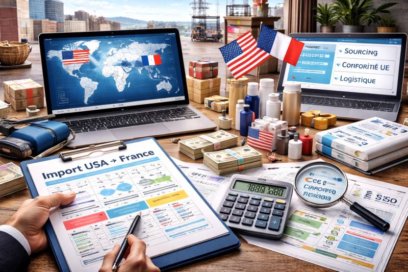 Accompagnement importer des produits américains en France