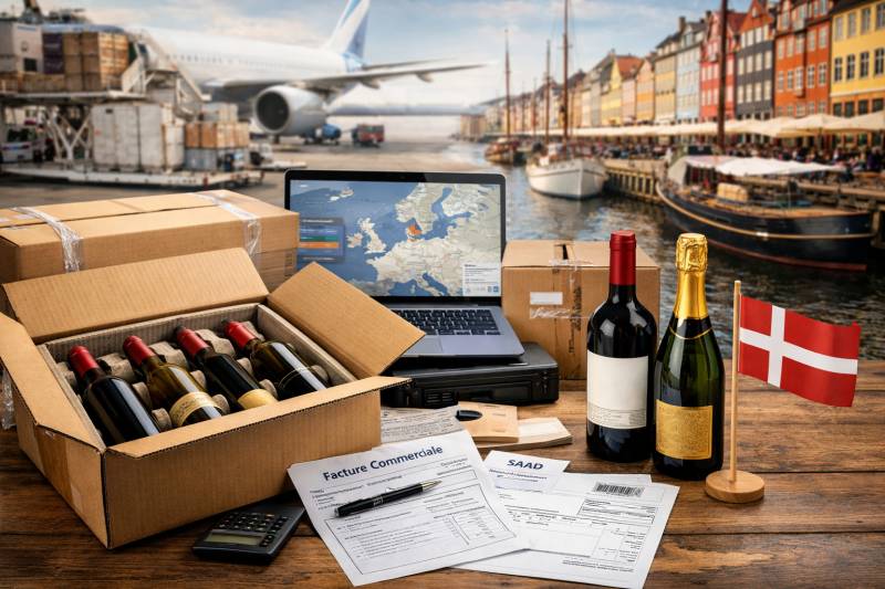 Expert en envoi de vin au Danemark et en Scandinavie