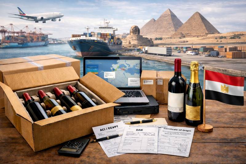 Solution fiable pour envoyer du vin en Égypte